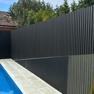 Composite Garden Wall Cladding Charcoal 200mm x 3.6m