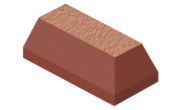 Specialist Bricks: Plinth Ext Return Brick Red