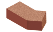 Specialist Bricks: External Angle Brick Red