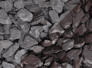 Decorative Chippings, Gravels & Pebbles: Crushed Slate Blue 25kg bag