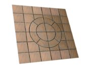 Circle/square & Circle Paving Packs: Chalice Circle Square 7.29mtr2 paving pack honey brown