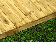 Decking Accessories, Components & Kits: Premium Treated Decking Kit 2400 x 2400mm
