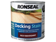 Decking Accessories, Components & Kits: Decking Stain Rich Mahogany 2.5ltr