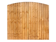 Fence Panels & Trellis: Dome Featheredge Fence Panel 6ft x 5ft