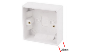 Electrical Products: Surface Box 1 Gang 25mm