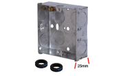 Electrical Products: Metal Flush Box 1 Gang 25mm