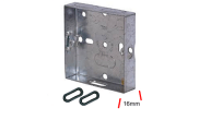 Electrical Products: Metal Flush Box 1 Gang 16mm