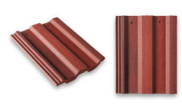 Roofing Slates & Tiles: Square Top Roof tile red