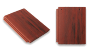 Roofing Slates & Tiles: Flat Top Roof tile red