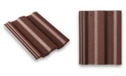 Roofing Slates & Tiles: Square Top Roof tile brown
