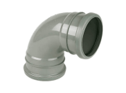 Soil Pipe, Fittings & Accessories: 92.5 Degree Double Socket Bend Grey