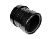 Soil Pipe, Fittings & Accessories: Double Socket Coupler Black