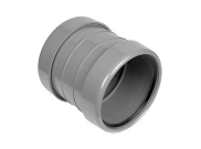 Soil Pipe, Fittings & Accessories: Double Socket Coupler Grey
