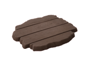 Stepping Stones: Deck Stepping Stone Brown Oak 460mm