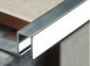 Tiling Tools & Accessories: Flat Metal Tile Trim 10mm