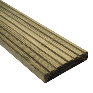 Decking components accessories kits: premium treated decking boards 2400 x 32 x 125mm