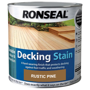Decking components accessories kits: decking stain rustic pine 2.5ltr