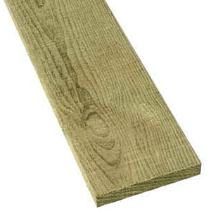 Fence posts accessories: timber gravel board 2400mm x 150mm