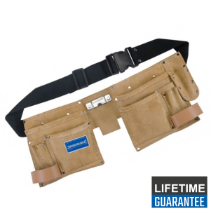 Hand tools: double pouch tool belt 11 pocket