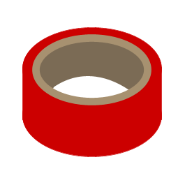 Electrical products: red insulating tape 10mtr