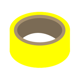 Electrical products: yellow insulating tape