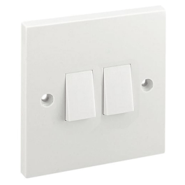 Electrical products: wall switch 2 gang 2 way