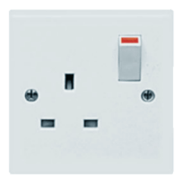 Electrical products: switched socket 1 gang