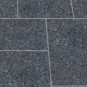 Granite natural stone paving: textured ash black granite 9.9m2 natural stone paving pack