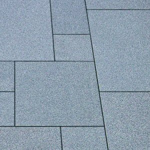 Granite natural stone paving: textured grey granite 9.9m2 natural stone paving pack