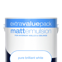 Paint emulsion: white matt emulsion 5ltr