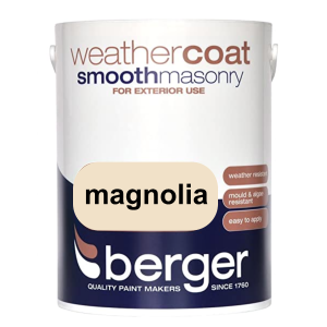 Paint emulsion: masonary paint magnolia