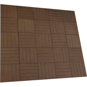 Patio paving kits random pattern: deck pave kit 6.25mtr2 brown oak