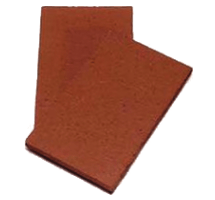 Roof slates tiles: clay creasing tile plain red