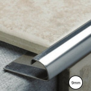 Tiling tools accessories: metal tile trim 9mm