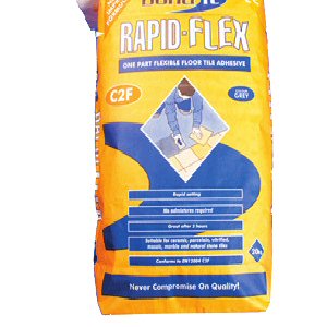 Tiling tools accessories: rapid flex floor tile adhesive
