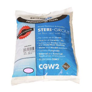 Tiling tools accessories: sterile wall and floor tile grout ivory