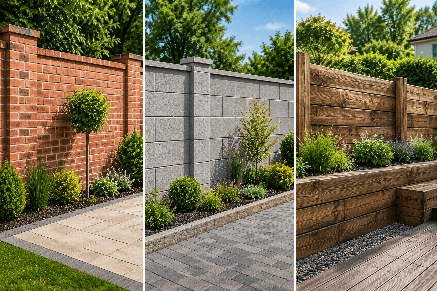 Building a Garden Wall for Privacy: Should You Choose Bricks, Blocks or Sleepers?