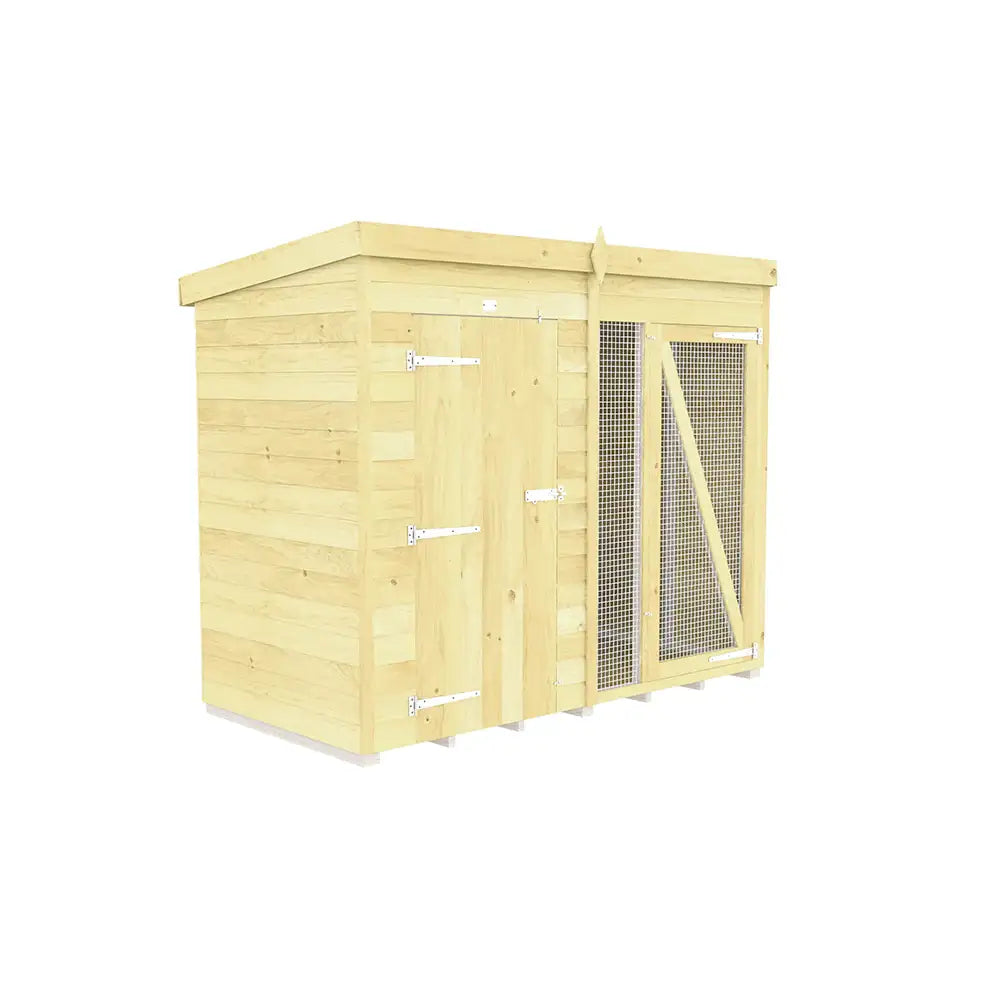 Dog Kennel And Run (Full Height)