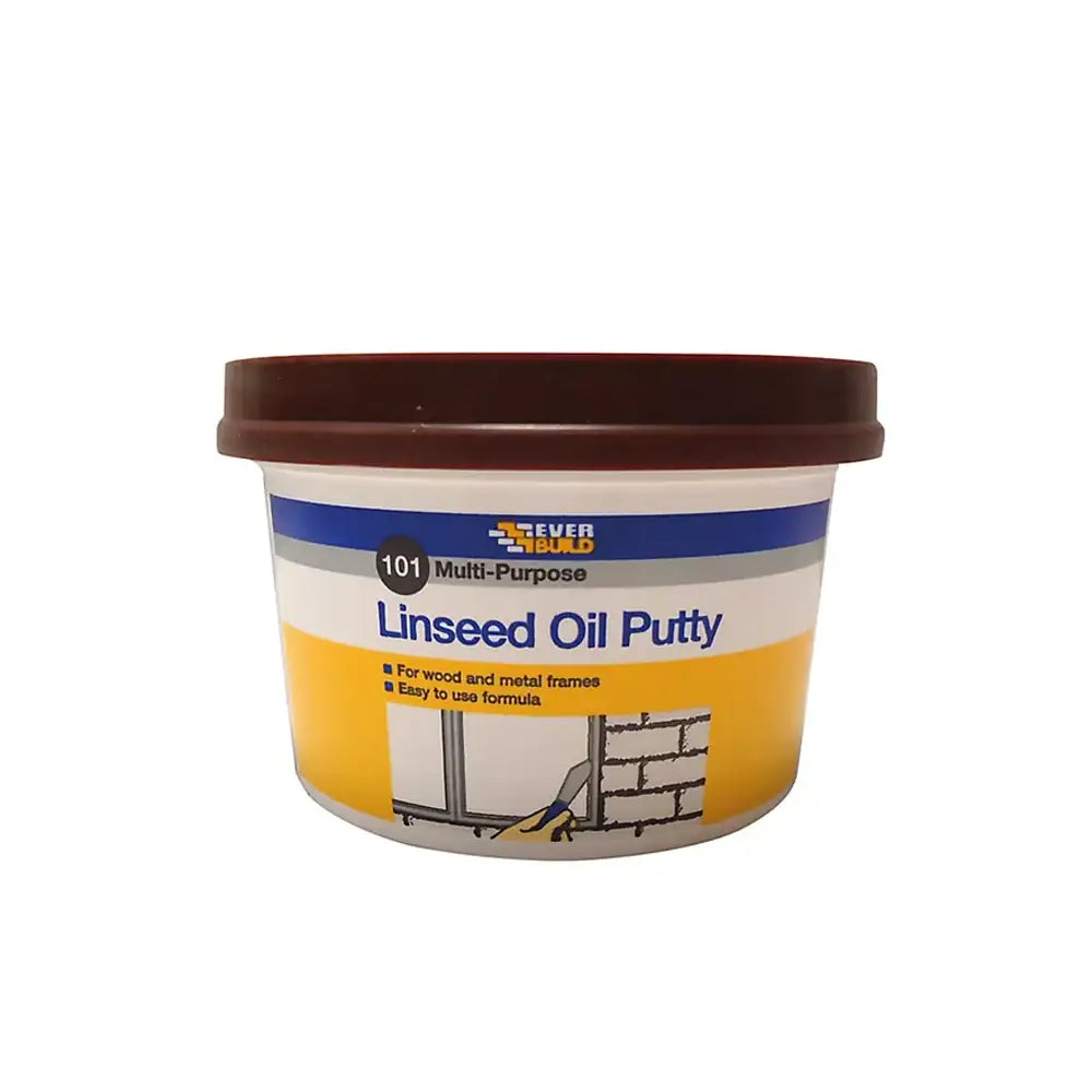 Everbuild Multi Purpose Linseed Oil Putty Brown 500g