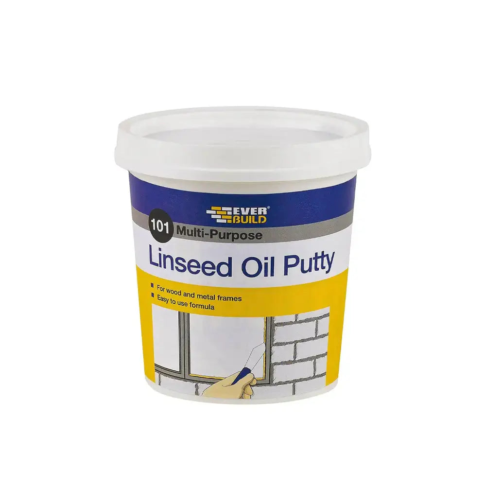 Everbuild Multi Purpose Natural Linseed Oil Putty 1Kg