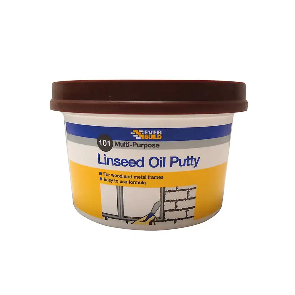Everbuild 101 Multi Purpose Linseed Oil Putty Natural 500g