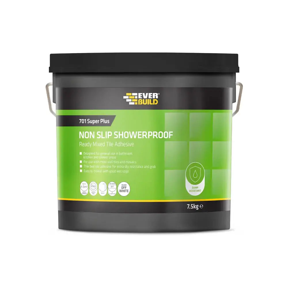 Everbuild 701 Non Slip Tile Adhesive 7.5Kg