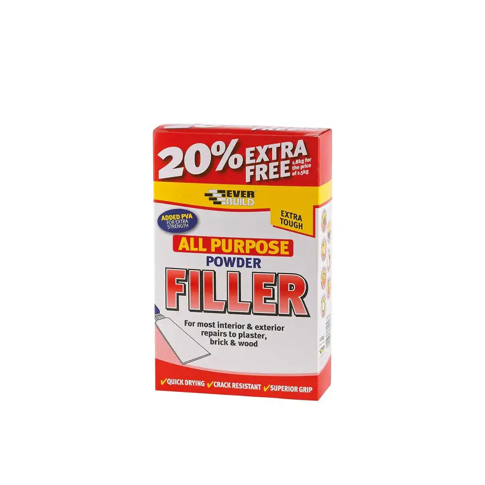 Everbuild Powder Filler With 20% Free 1.5Kg