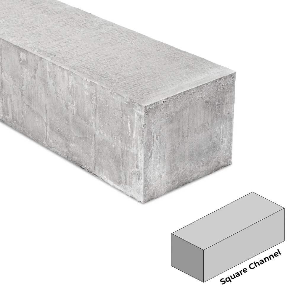 Channel Square 255x125x915mm