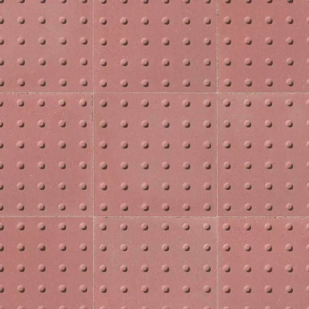Red Tactile Blister Slab 400x400x50mm
