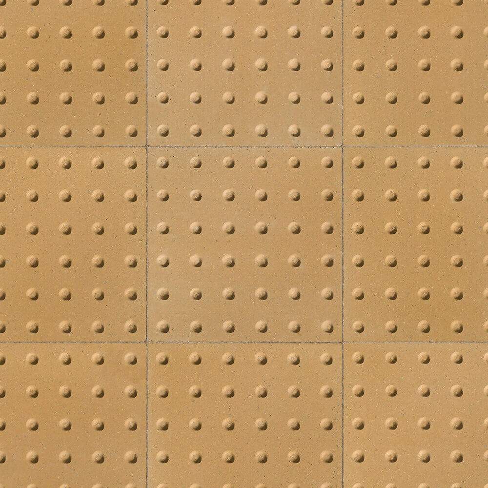 Buff Tactile Blister Slab 400x400x50mm