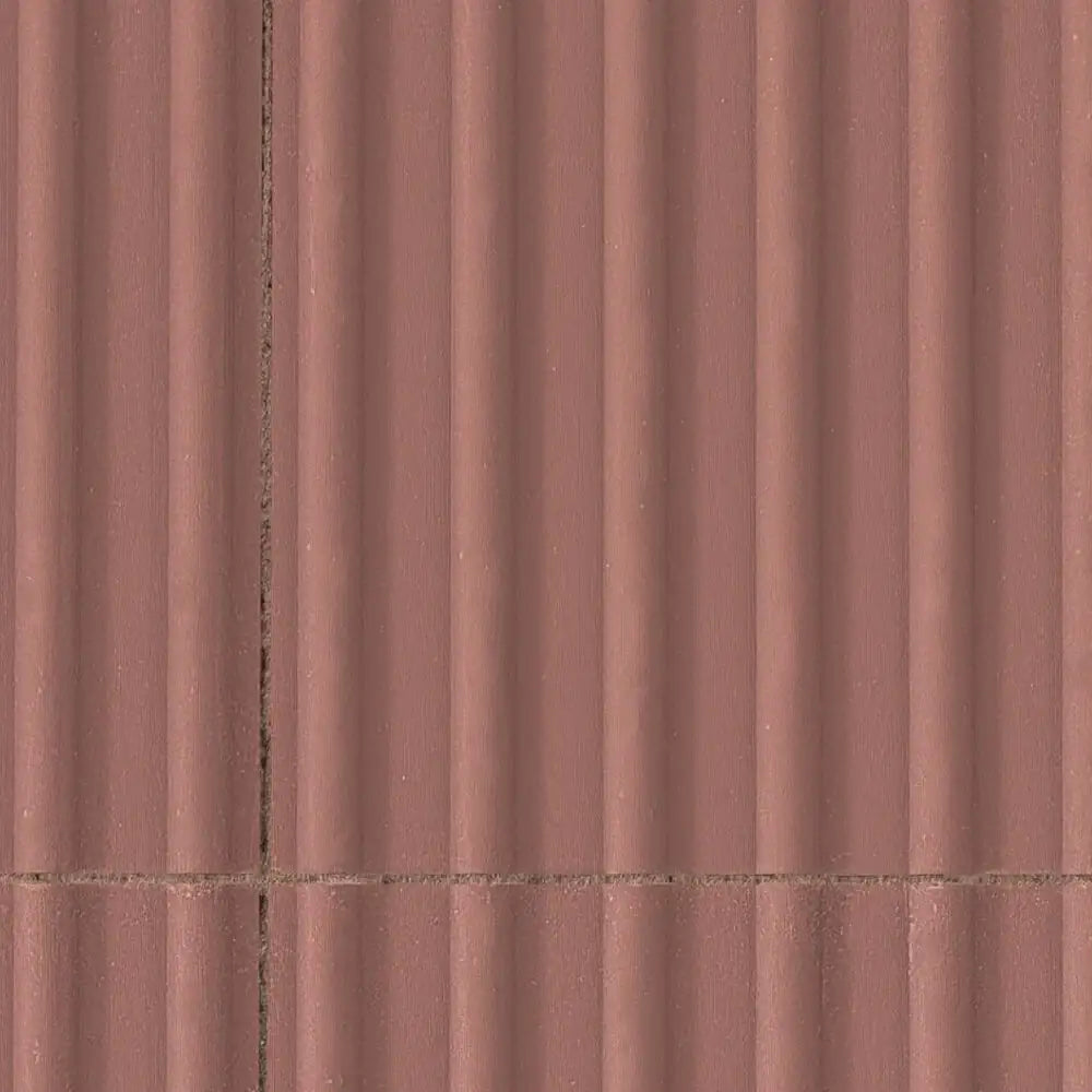 Red Corduroy Hazard Slab 400x400x50mm