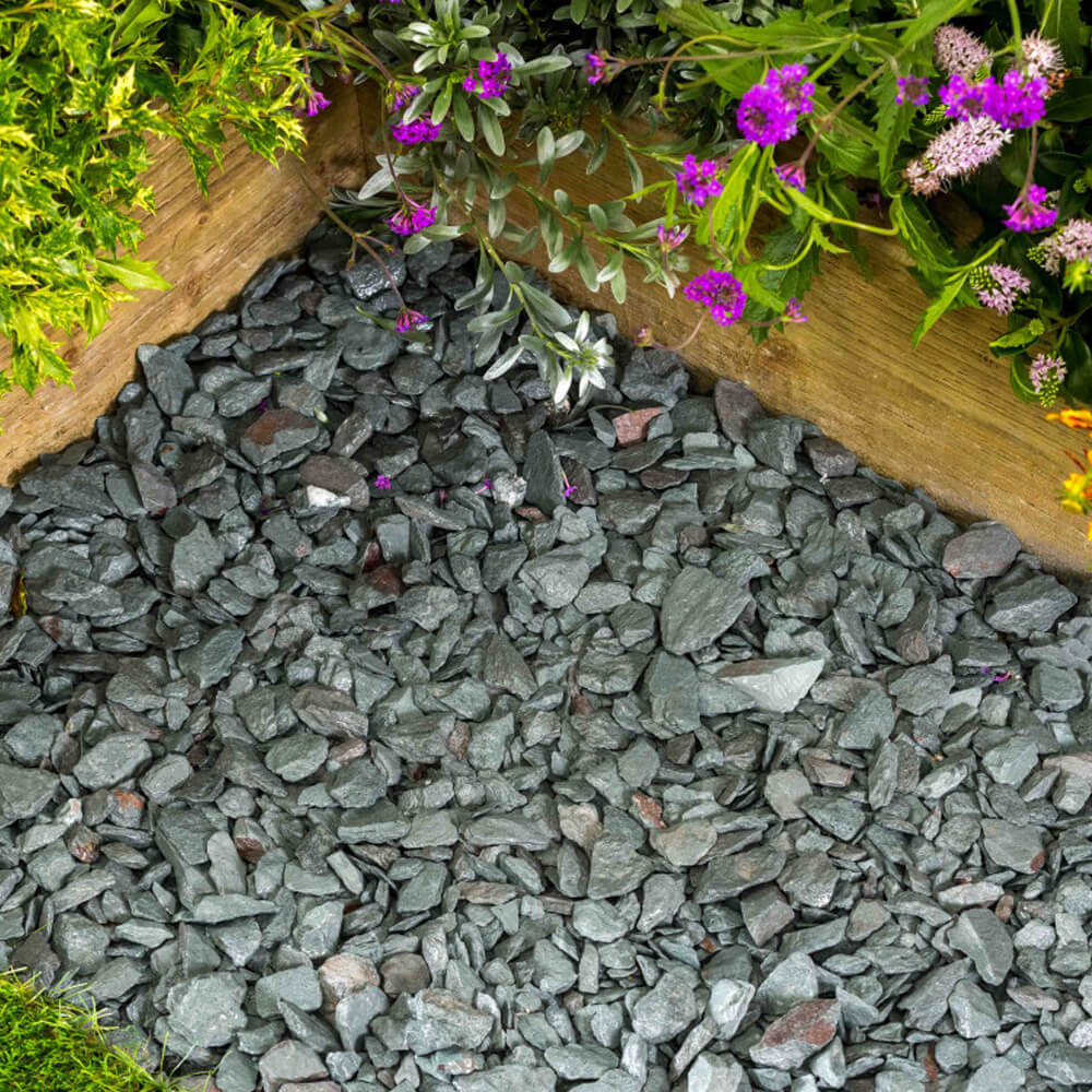 Green Slate Chippings 20mm Maxi Bag 25kg Gravel