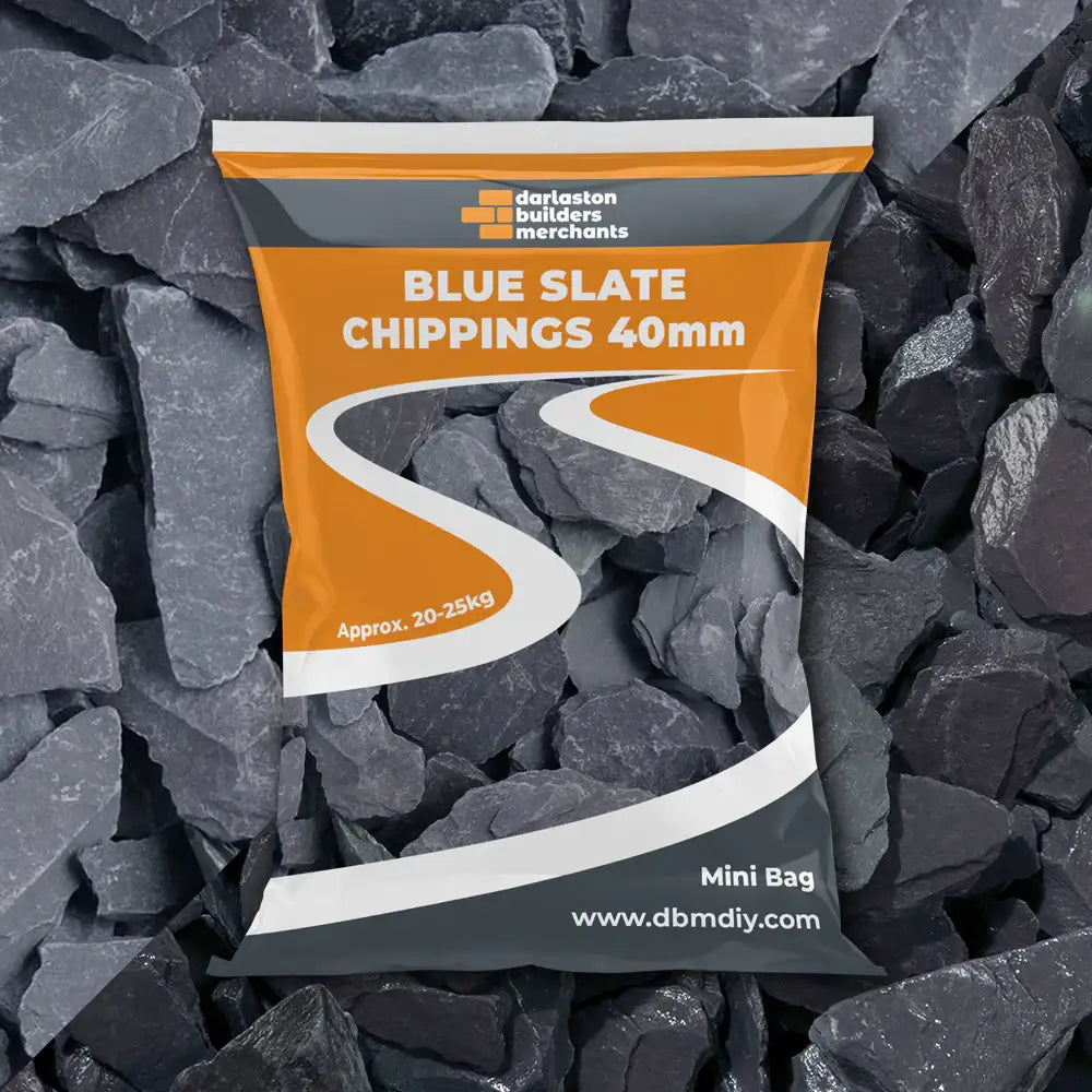 Blue Slate Chippings 40mm Maxi Bag 25kg Gravel