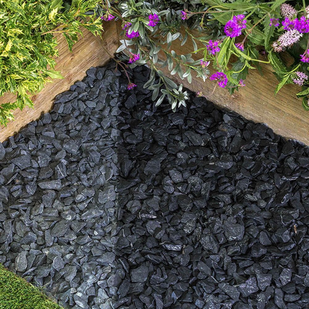 Blue Slate Chippings 20mm Bulk Jumbo Bag Gravel